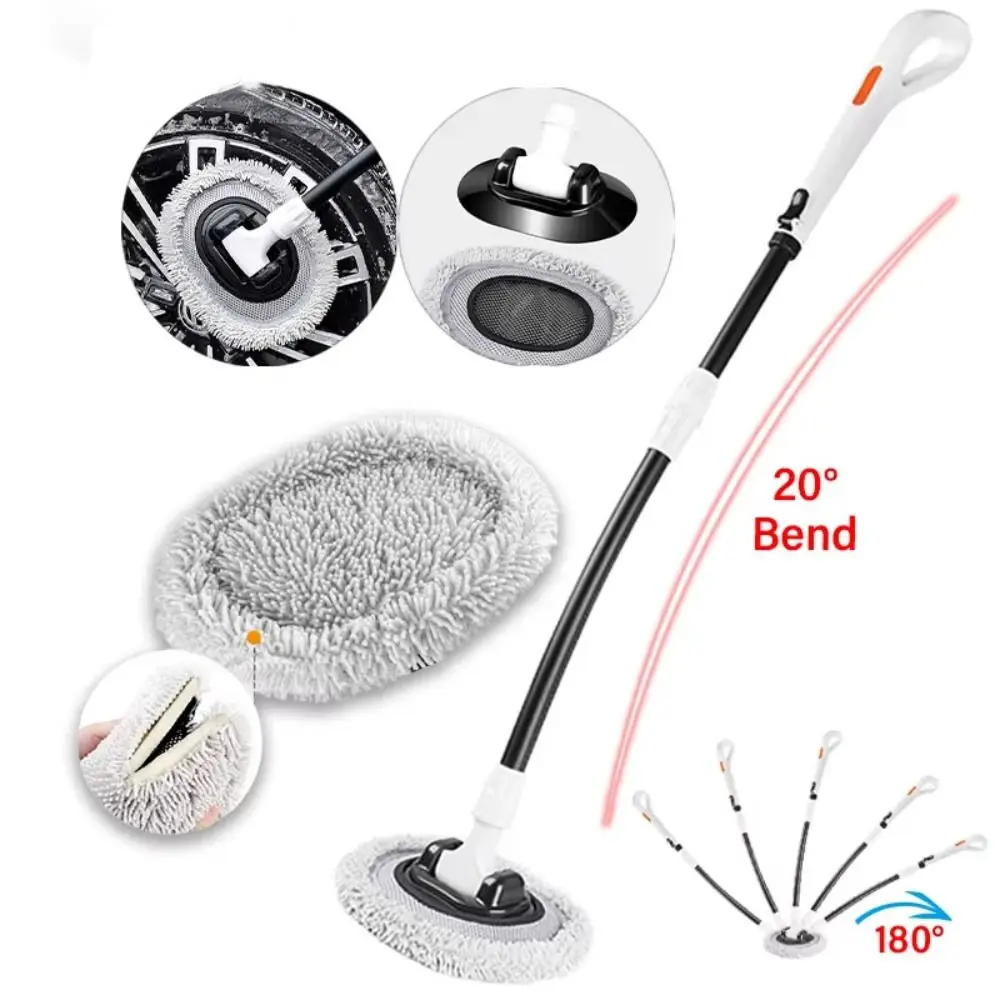 Large Grip Car Wash Brush Chenille Soft Bristles 20° Bend Telescoping Long Handle Mop Scratch-Free Super Absorbent
Large Grip Car Wash Brush Chenille Soft Bristles 20° Bend Telescoping Long Handle Mop Scratch-Free Super Absorbent