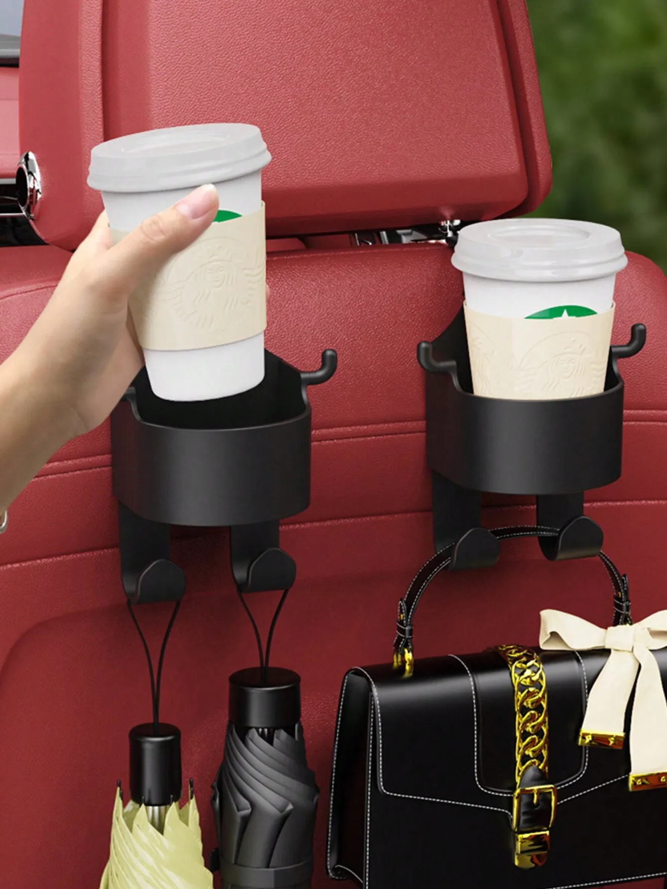 1pc Multifunctional Car Hook Mounted Cup Holder, Storage Box, Mobile Phone Holder, Beverage Holder, Car Organizer
1pc Multifunctional Car Hook Mounted Cup Holder, Storage Box, Mobile Phone Holder, Beverage Holder, Car Organizer