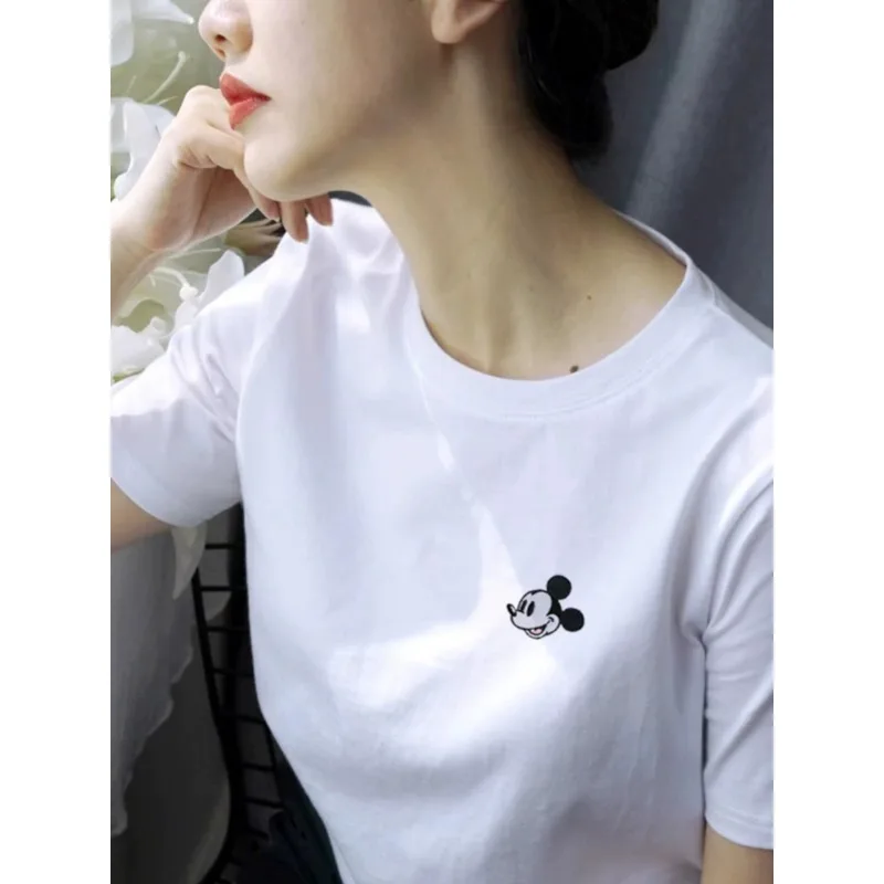 Graphic White Short Sleeve T-shirt Women 100% Cotton Regular Shoulder Casual Versatile Top for Layering Summer Spring Fall
Graphic White Short Sleeve T-shirt Women 100% Cotton Regular Shoulder Casual Versatile Top for Layering Summer Spring Fall