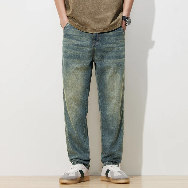 Jeans Men Loose Fit Blue Baggy Jeans Fashion Spring Summer And Autumn Wide Leg Pants Denim Trousers Men's Clothing Harem Pants
Jeans Men Loose Fit Blue Baggy Jeans Fashion Spring Summer And Autumn Wide Leg Pants Denim Trousers Men's Clothing Harem Pants