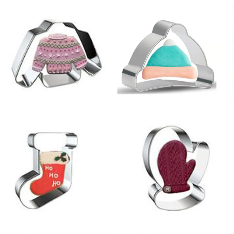 Christmas Glove Sweater Boot Hat Cookie Cutters Cookware Metal Party Biscuit Sushi Molds Fondant Cake Decor Pastry Baking Tool
Christmas Glove Sweater Boot Hat Cookie Cutters Cookware Metal Party Biscuit Sushi Molds Fondant Cake Decor Pastry Baking Tool