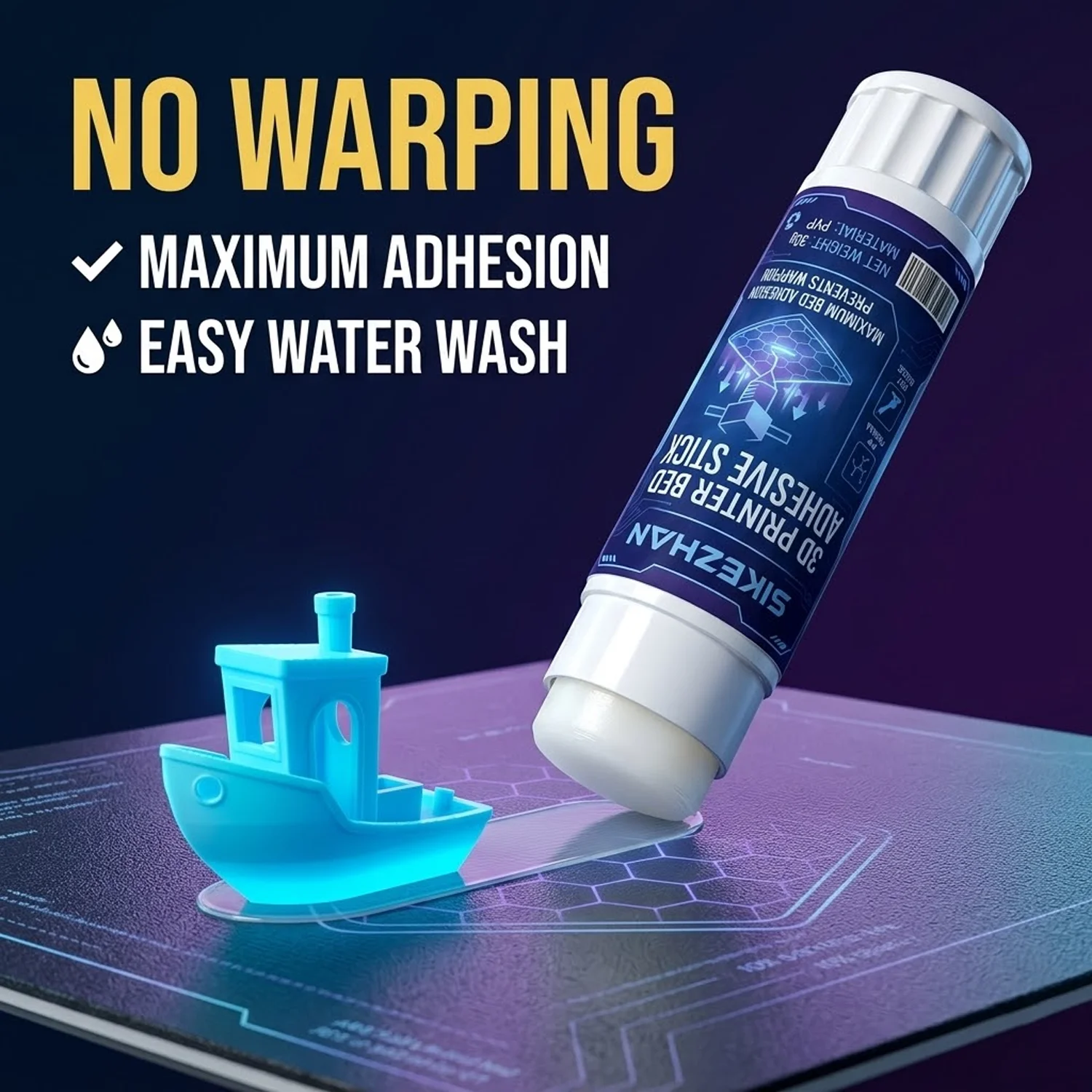 SIKEZHAN 30g PVP 3D Printer Glue Stick Anti-Warping High Adhesion for Glass PEI Heatbed Plate PLA ABS PETG FDM Printer Accessory
SIKEZHAN 30g PVP 3D Printer Glue Stick Anti-Warping High Adhesion for Glass PEI Heatbed Plate PLA ABS PETG FDM Printer Accessory
