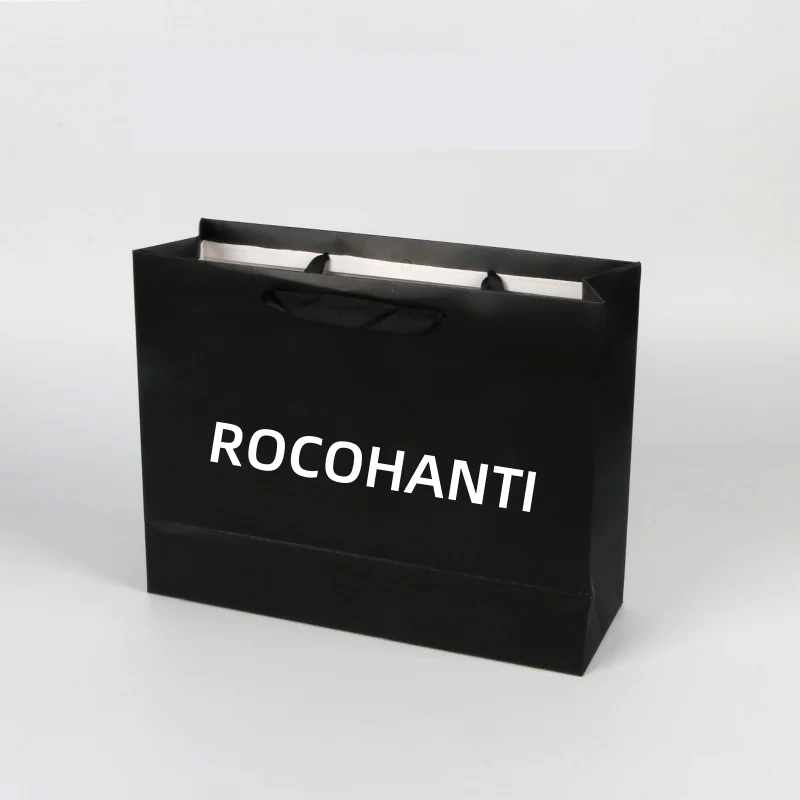 Custom Design Printed Shopping Gift Packaging Paper Bag With Your Own Logo Luxury Black White Retail Thick Paper Bag for Clothes
Custom Design Printed Shopping Gift Packaging Paper Bag With Your Own Logo Luxury Black White Retail Thick Paper Bag for Clothes