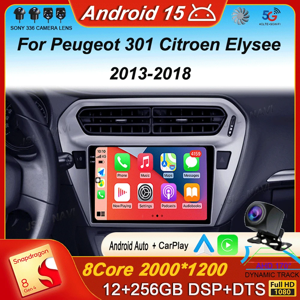 Car Radio For Peugeot 301 Citroen Elysee 2013 2014 2015 2016 2017 2018 Multimedia Player Stereo Android 15 Carplay 2din Audio BT
Car Radio For Peugeot 301 Citroen Elysee 2013 2014 2015 2016 2017 2018 Multimedia Player Stereo Android 15 Carplay 2din Audio BT