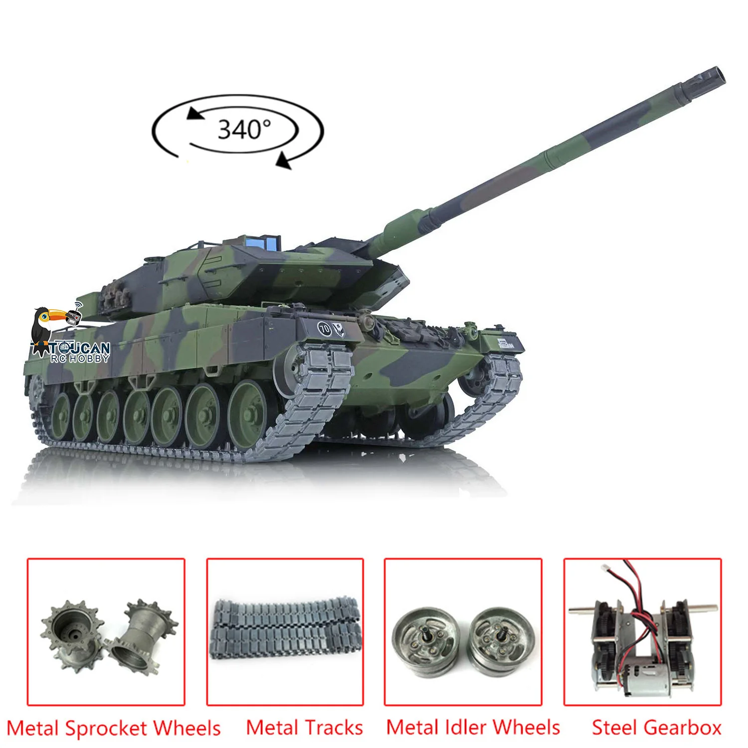US Stock Toy Heng Long 1/16 Scale 7.0 Upgraded Metal Leopard2A6 RTR RC Tank 3889 Premium Quality Collector's Favorite Radio Control Panzer
US Stock Toy Heng Long 1/16 Scale 7.0 Upgraded Metal Leopard2A6 RTR RC Tank 3889 Premium Quality Collector's Favorite Radio Control Panzer