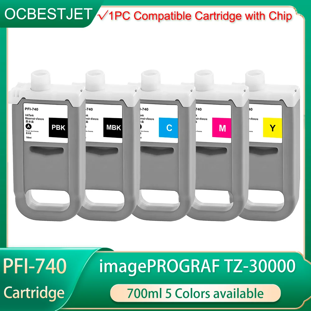 PFI740 For Canon 740 PFI-740 Compatible Ink Cartridge With Full Ink For Canon imagePROGRAF TZ-30000 32000 TZ-32000 Printer 700ML
PFI740 For Canon 740 PFI-740 Compatible Ink Cartridge With Full Ink For Canon imagePROGRAF TZ-30000 32000 TZ-32000 Printer 700ML