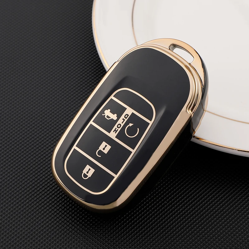 Auto Accessories Gold Edge Key Case Remote for HONDA CIVIC Accord Vezel Pilot CRV Freed 2021 2022 Protection Car Key Cover
Auto Accessories Gold Edge Key Case Remote for HONDA CIVIC Accord Vezel Pilot CRV Freed 2021 2022 Protection Car Key Cover