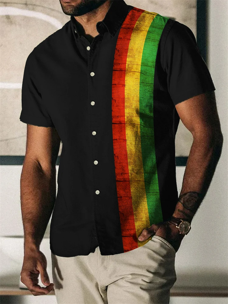 2024 Summer Vintage Men's Hawaiian Shirt Short Sleeve Stripe Printed Shirts For Men Single Button Beach Tee Shirt Men Clothing
2024 Summer Vintage Men's Hawaiian Shirt Short Sleeve Stripe Printed Shirts For Men Single Button Beach Tee Shirt Men Clothing