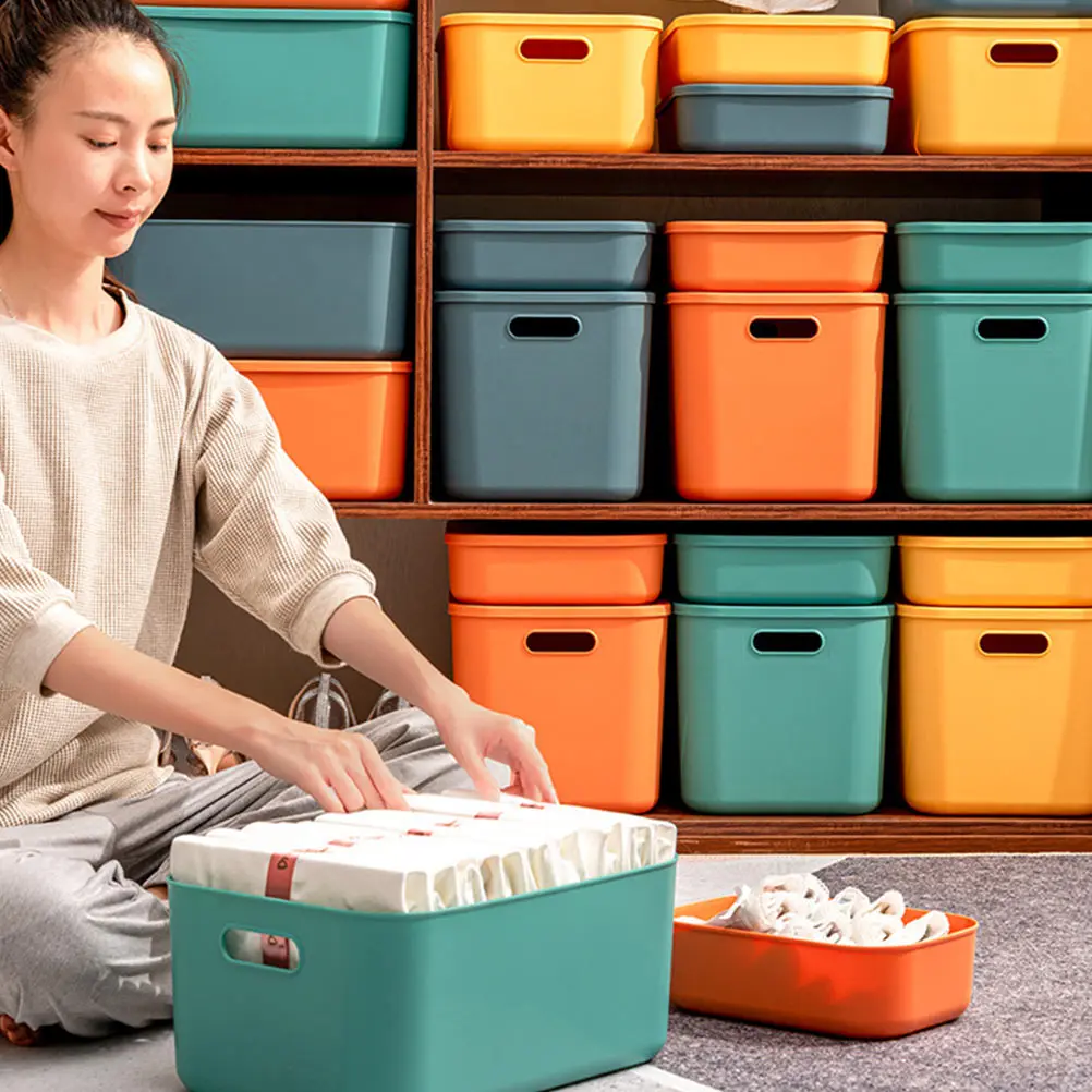 1pc Snacks Basket Desktop Stackable Plastic Storage Box Xl Household Simple Tabletop Finishing Box Dustproof Cosmetics Sundries
1pc Snacks Basket Desktop Stackable Plastic Storage Box Xl Household Simple Tabletop Finishing Box Dustproof Cosmetics Sundries