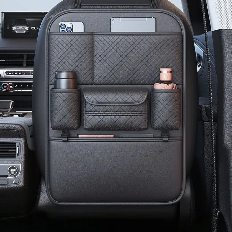 Многофункциональная сумка для хранения спинков автомобильного сиденья, подвесная сумка из искусственной кожи, карман на спинку автомобильного сиденья с защитой от ударов, автомобильный органайзер для продуктов
Многофункциональная сумка для хранения спинков автомобильного сиденья, подвесная сумка из искусственной кожи, карман на спинку автомобильного сиденья с защитой от ударов, автомобильный органайзер для продуктов