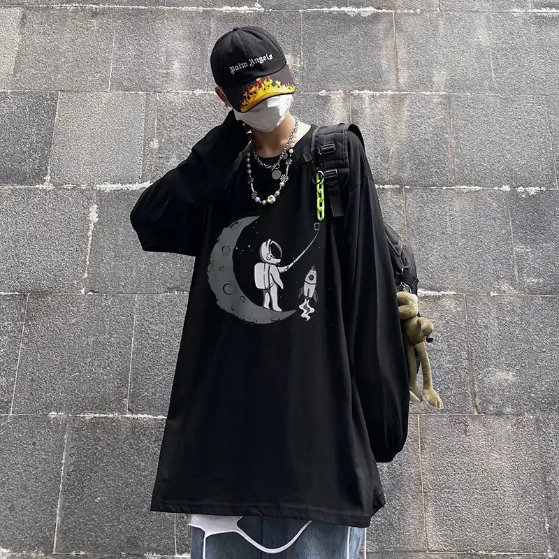 2025 Spring Autumn Cotton Y2k T shirt Casual Sweatshirt Anime Long sleeve Tee gym Oversized shirts Men's Clothing Men's t-shirts
2025 Spring Autumn Cotton Y2k T shirt Casual Sweatshirt Anime Long sleeve Tee gym Oversized shirts Men's Clothing Men's t-shirts