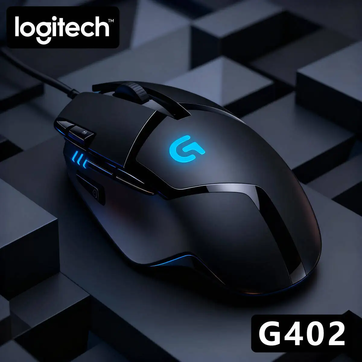 Logitech G402 Wired Gaming Mouse, 4000 DPI Optical Sensor, 8 Custom Buttons, 1ms Report Rate, 500 IPS, Lightweight, Windows/Mac
Logitech G402 Wired Gaming Mouse, 4000 DPI Optical Sensor, 8 Custom Buttons, 1ms Report Rate, 500 IPS, Lightweight, Windows/Mac