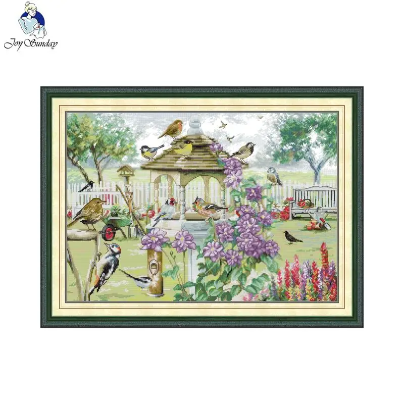Joy Sunday Cross Stitch Birdie's Paradise HD Pattern Aida 16/14/11CT Counted Printed Canva DIY Embroidery Kit Room Decoration
Joy Sunday Cross Stitch Birdie's Paradise HD Pattern Aida 16/14/11CT Counted Printed Canva DIY Embroidery Kit Room Decoration