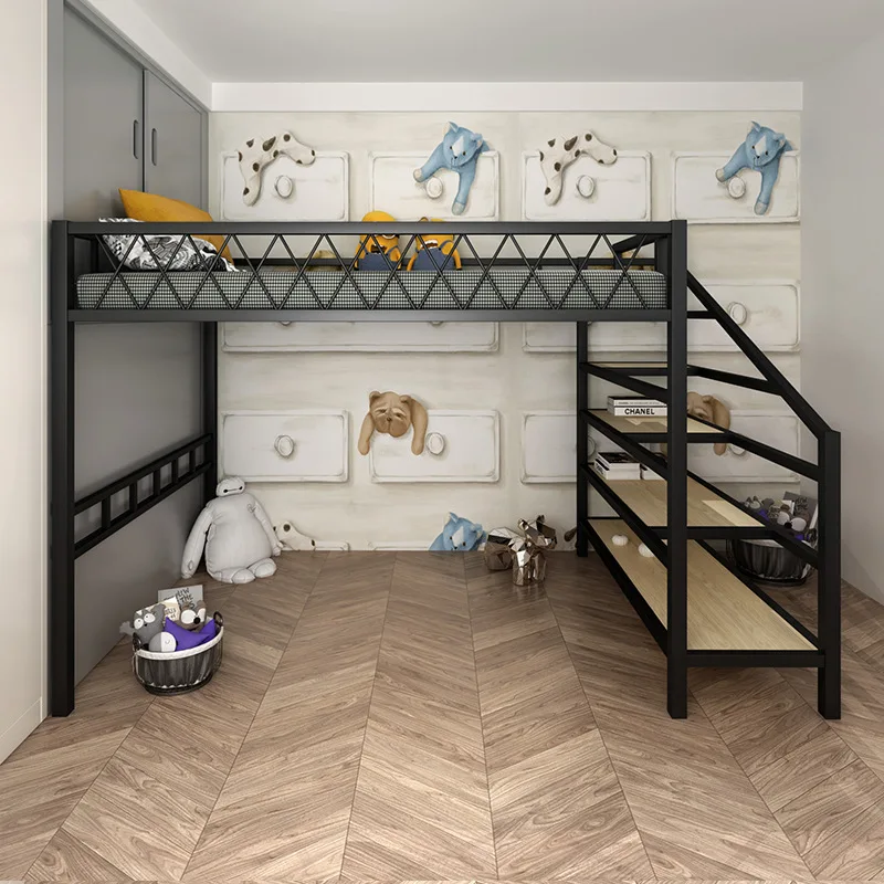 Nordic wrought iron elevated bed under the bed Modern minimalist space saving apartment bed Creative personality Double iron fra
Nordic wrought iron elevated bed under the bed Modern minimalist space saving apartment bed Creative personality Double iron fra