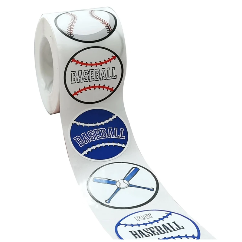 1 Roll/500Pcs Baseball Stickers 1.5Inch Baseball Labels Roll Stickers For Baseball Party Supplies Decorations Favors-AT93
1 Roll/500Pcs Baseball Stickers 1.5Inch Baseball Labels Roll Stickers For Baseball Party Supplies Decorations Favors-AT93