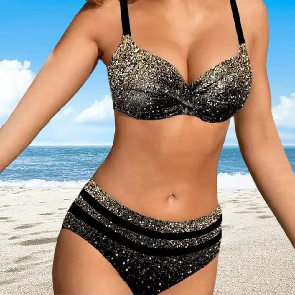 Bikini Women Swimwear Beach Holiday Blue High Waisted M-3XL Summer Swimming With Push Up Swimsuit Bathing Suit
Bikini Women Swimwear Beach Holiday Blue High Waisted M-3XL Summer Swimming With Push Up Swimsuit Bathing Suit