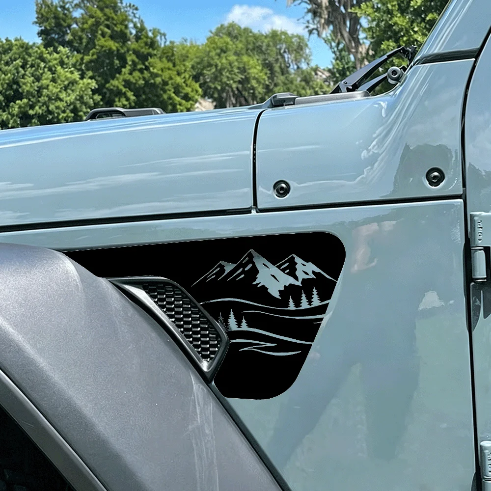 Mountain Forest Car Stickers Decoration Fender Vent Accessories Vinyl Decals for Jeep Wrangler JL JLU JT 2018-2026 Vehicle Model
Mountain Forest Car Stickers Decoration Fender Vent Accessories Vinyl Decals for Jeep Wrangler JL JLU JT 2018-2026 Vehicle Model