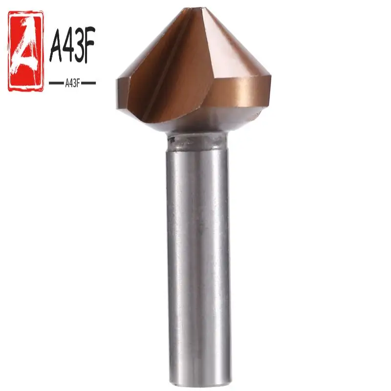 A43F-Сверло с потайной головкой, 3 флейты, 90 градусов, фреза для снятия фаски, твердосплавная сталь, одногранное сверло, 30 мм
A43F-Сверло с потайной головкой, 3 флейты, 90 градусов, фреза для снятия фаски, твердосплавная сталь, одногранное сверло, 30 мм