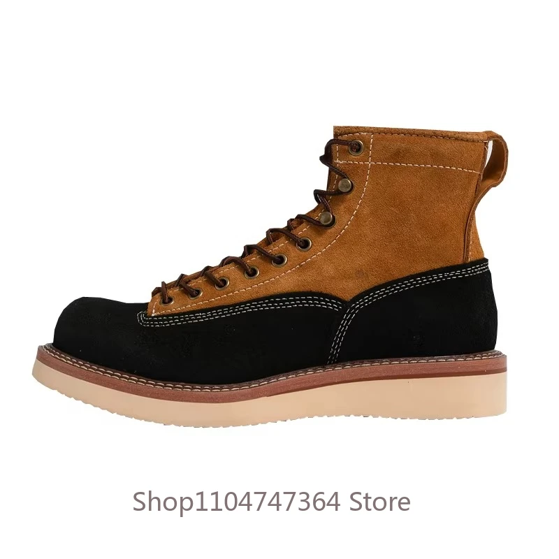 Мужские ботинки на платформе в британском стиле, высокие дышащие повседневные ботинки на толстой подошве из натуральной кожи, модные рабочие ботинки на шнуровке, мужские ботинки до щиколотки
Мужские ботинки на платформе в британском стиле, высокие дышащие повседневные ботинки на толстой подошве из натуральной кожи, модные рабочие ботинки на шнуровке, мужские ботинки до щиколотки