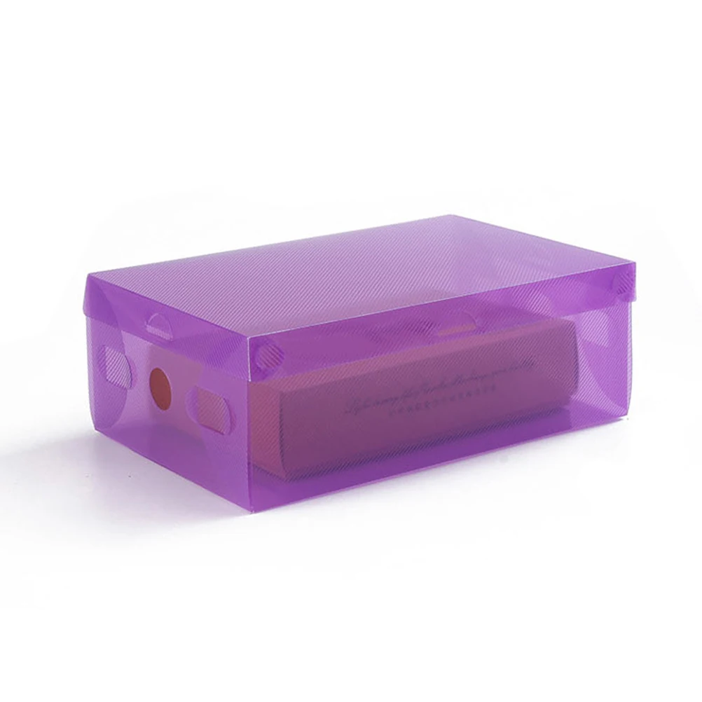 Candy Color Clear Plastic Shoes Case Shoes Storage Box Container Stackable Shoes Organizer Case (Purple)
Candy Color Clear Plastic Shoes Case Shoes Storage Box Container Stackable Shoes Organizer Case (Purple)