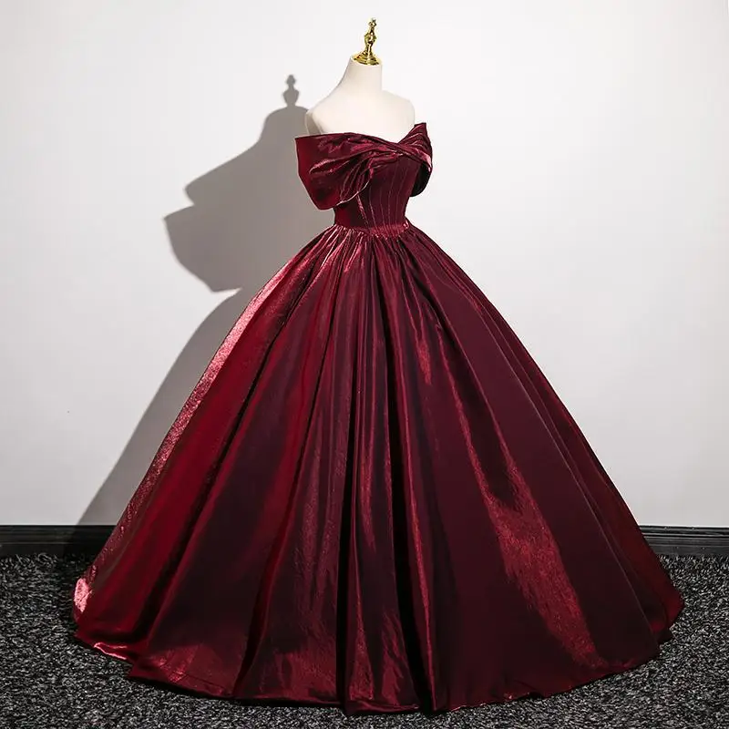 Customized Burgundy Women Evening Dresses Off Shoulder Prom Birthday Party Gowns Formal Occasion Vestido De Noche
Customized Burgundy Women Evening Dresses Off Shoulder Prom Birthday Party Gowns Formal Occasion Vestido De Noche