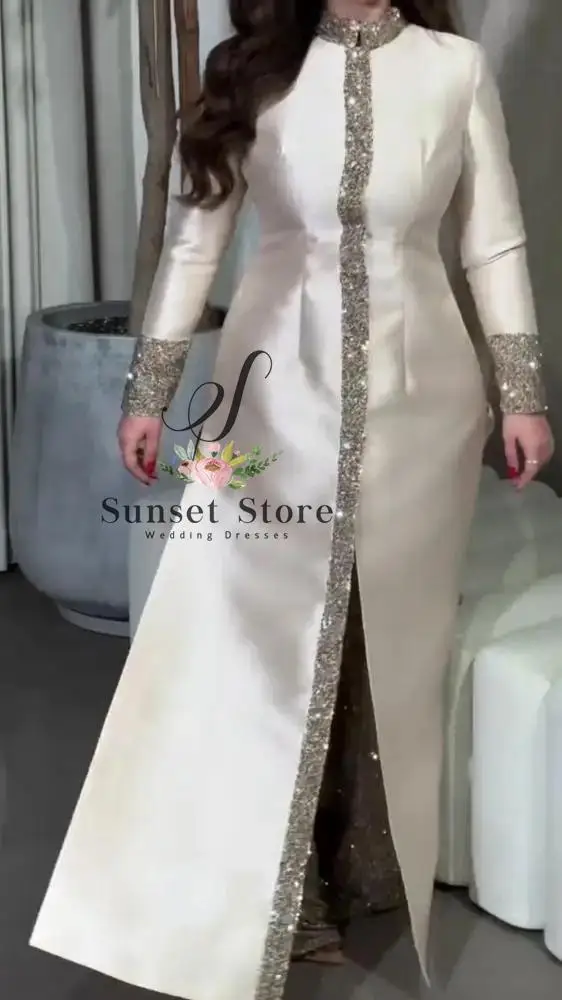Customized Evening Dress with Coat Scoop Neck Sleeve Wedding Guest Outfit Sequin Detail 2 Pieces Arabic شارون سعيد
Customized Evening Dress with Coat Scoop Neck Sleeve Wedding Guest Outfit Sequin Detail 2 Pieces Arabic شارون سعيد