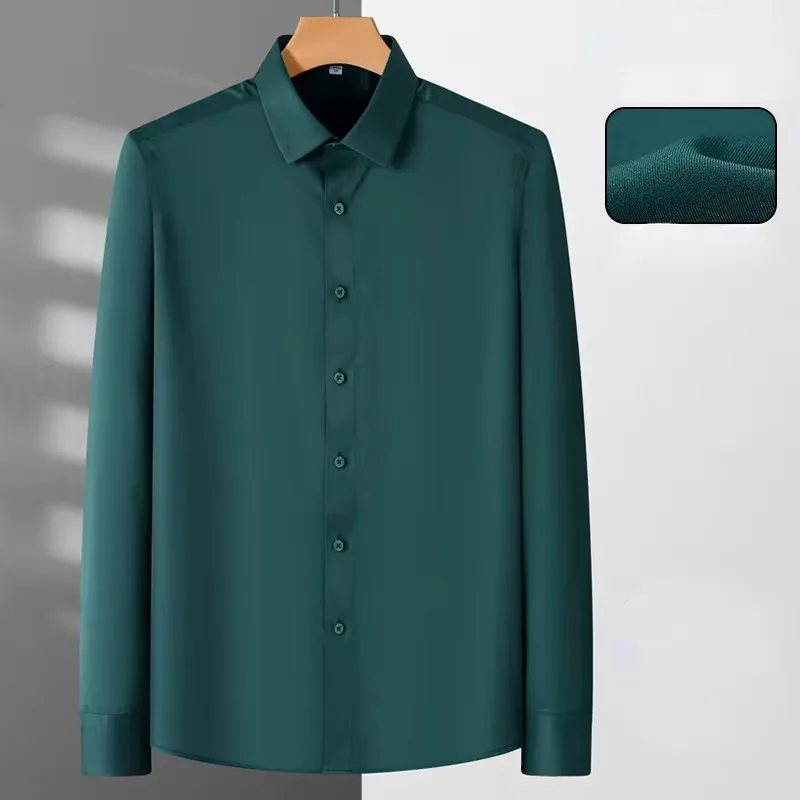 Non-iron Micro Elastic Work Men Shirts Long Sleeves Dress Shirts For Men Slim Fit Camisa Social Business White Office Shirt
Non-iron Micro Elastic Work Men Shirts Long Sleeves Dress Shirts For Men Slim Fit Camisa Social Business White Office Shirt