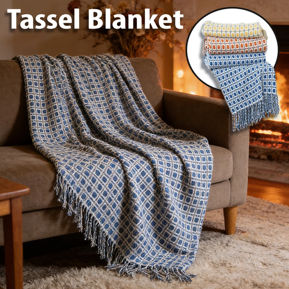 Air Condition Blanket Vintage Tassel Plaid Blankets Soft Sofa Knitted Throw Blanket Bed Bedspread Cover All Season Home Decor
Air Condition Blanket Vintage Tassel Plaid Blankets Soft Sofa Knitted Throw Blanket Bed Bedspread Cover All Season Home Decor