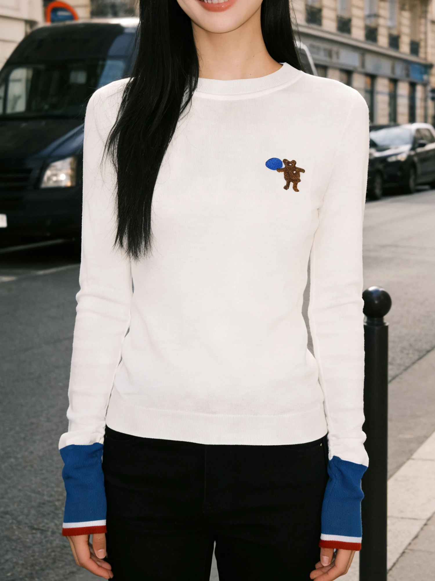 Women's Knitted ort Sve round Ne Base Layer Top Color Blo Design Bear Pattern Slimming Spring New Sle White
Women's Knitted ort Sve round Ne Base Layer Top Color Blo Design Bear Pattern Slimming Spring New Sle White