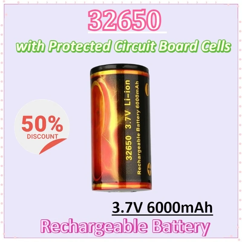 New High Capacity 3.7V 6000mAh for TrustFire 32650 Rechargeable Lithium-ion Battery with Protected Circuit Board Cells
New High Capacity 3.7V 6000mAh for TrustFire 32650 Rechargeable Lithium-ion Battery with Protected Circuit Board Cells