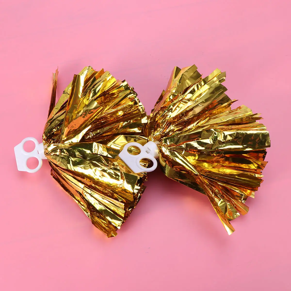 2Pcs Cheerleader Pom Poms Plastic Ring Glossy Gold Lightweight Spirited Cheerleading Pom Poms for Kids College High School
2Pcs Cheerleader Pom Poms Plastic Ring Glossy Gold Lightweight Spirited Cheerleading Pom Poms for Kids College High School