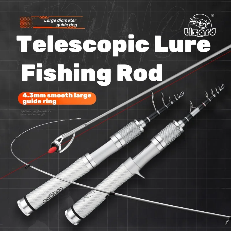 LIZARD Sea water protection Lure telescopic carbon and light weight Shrinkage length 43cm weight only 98g fishing rod
LIZARD Sea water protection Lure telescopic carbon and light weight Shrinkage length 43cm weight only 98g fishing rod