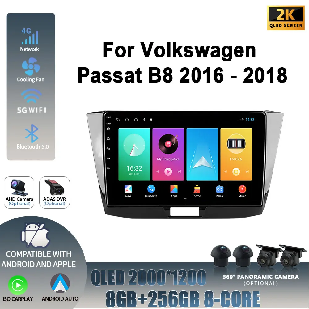 Wireless Carplay Stereo Car Radio Multimedia Navigation Player Android 14 For Volkswagen Passat B8 2016-2018 Head Unit WIFI 4G
Wireless Carplay Stereo Car Radio Multimedia Navigation Player Android 14 For Volkswagen Passat B8 2016-2018 Head Unit WIFI 4G