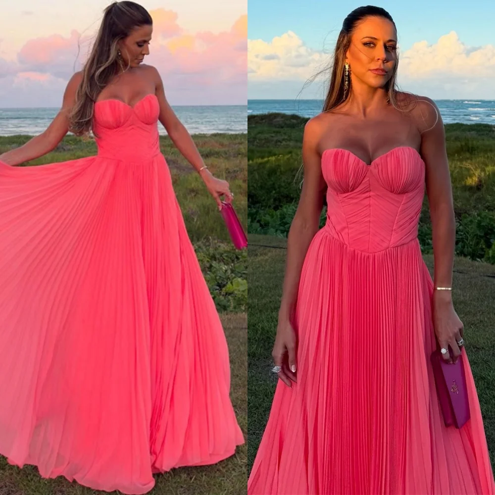Customized Elegant Chiffon Evening Dress Classic Sweetheart Sleeveless Homecoming Dresses Fashion Special Occasion Gowns
Customized Elegant Chiffon Evening Dress Classic Sweetheart Sleeveless Homecoming Dresses Fashion Special Occasion Gowns