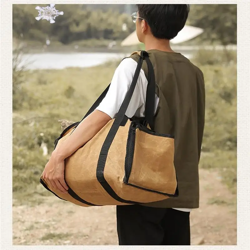 1 PCS Firestarter Storage Canvas Firewood Bag Yellow 47X31x37cm Fireplace Firewood Pile Rack Firewood Carrier Bag
1 PCS Firestarter Storage Canvas Firewood Bag Yellow 47X31x37cm Fireplace Firewood Pile Rack Firewood Carrier Bag