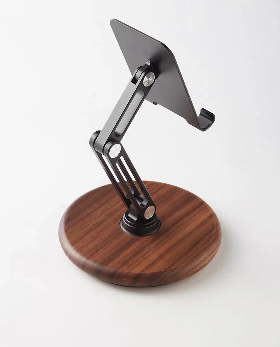 Black walnut wooden mobile phone tablet desktop base stand universal rotatable bedside desktop portable support
Black walnut wooden mobile phone tablet desktop base stand universal rotatable bedside desktop portable support