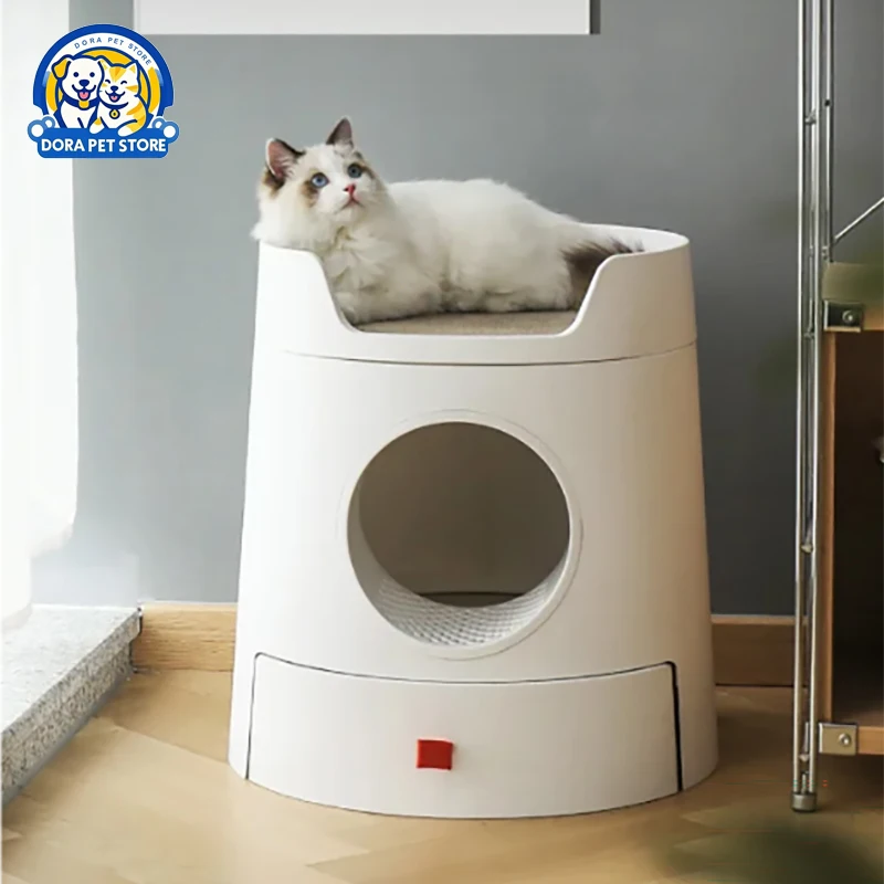 Exquisite cat litter box, cat castle combination, semi closed drawer cat litter box, anti odor cat toilet, large leak proof sand
Exquisite cat litter box, cat castle combination, semi closed drawer cat litter box, anti odor cat toilet, large leak proof sand
