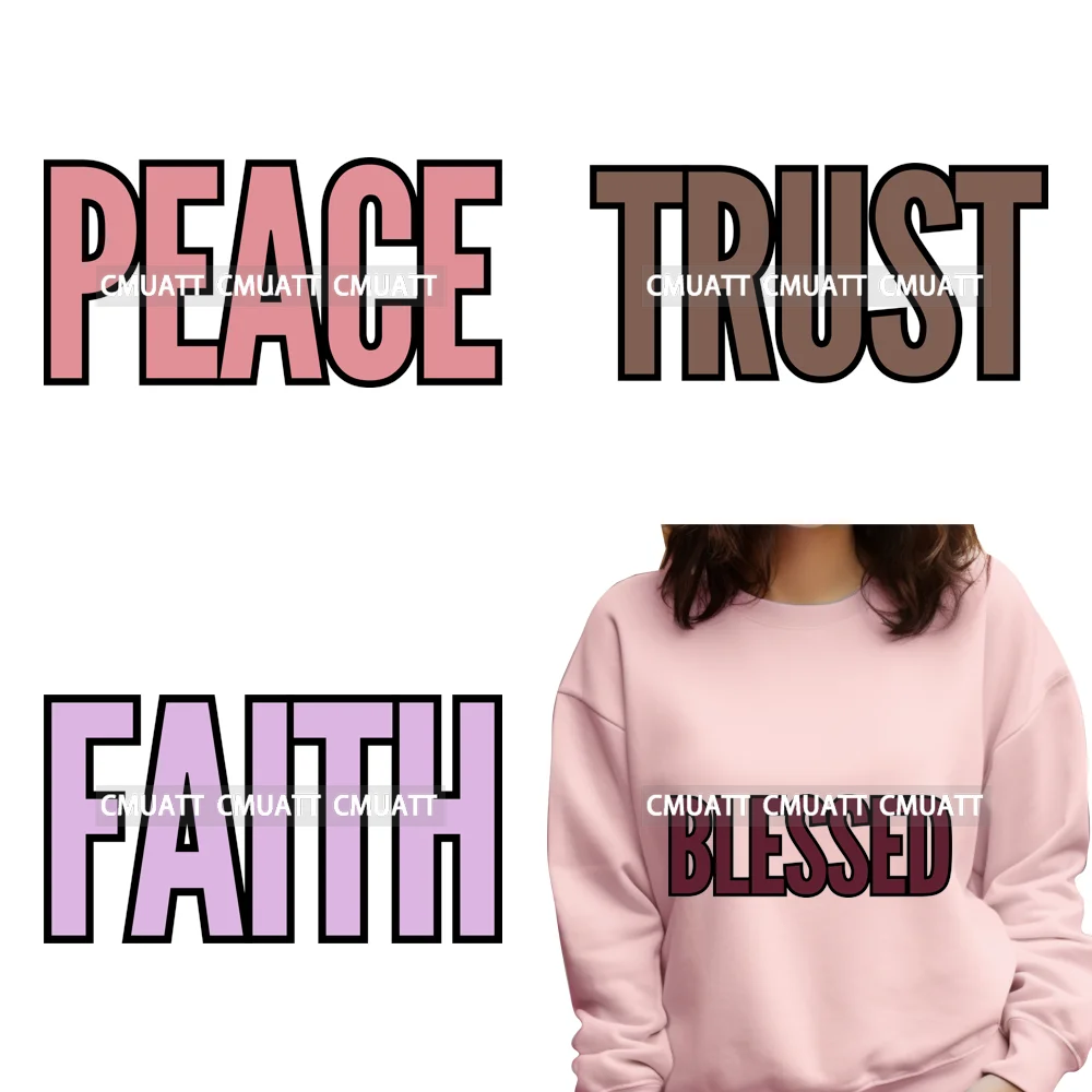 Colorful Pray Love Affirmation Faith Blessed Sayings Printing Iron on DTF Transfers Stickers Ready to Press for Clothing Bags
Colorful Pray Love Affirmation Faith Blessed Sayings Printing Iron on DTF Transfers Stickers Ready to Press for Clothing Bags