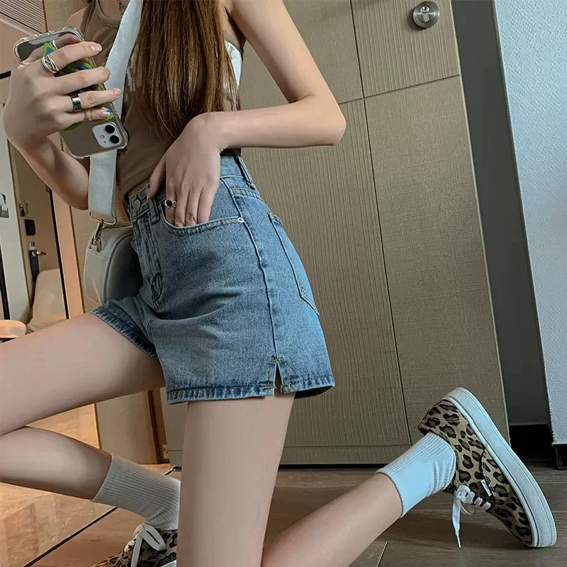 High Waist Wide Leg Short Jeans Women's Summer Thin Model plus Size Slim A-Line Sexy Hot Pants Commute Style Korean Version
High Waist Wide Leg Short Jeans Women's Summer Thin Model plus Size Slim A-Line Sexy Hot Pants Commute Style Korean Version