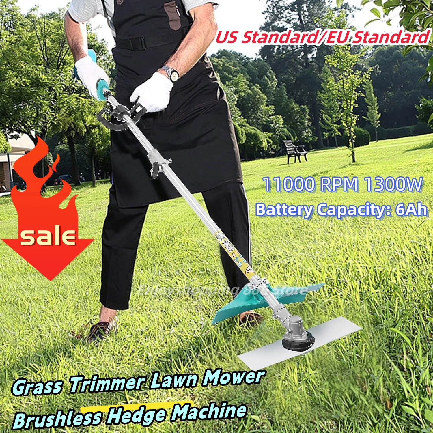 Powerful Grass Trimmer Lawn Mower Brushless Hedge Machine Lightweight 24 V/6Ah 1.7M,11000 RPM
Powerful Grass Trimmer Lawn Mower Brushless Hedge Machine Lightweight 24 V/6Ah 1.7M,11000 RPM