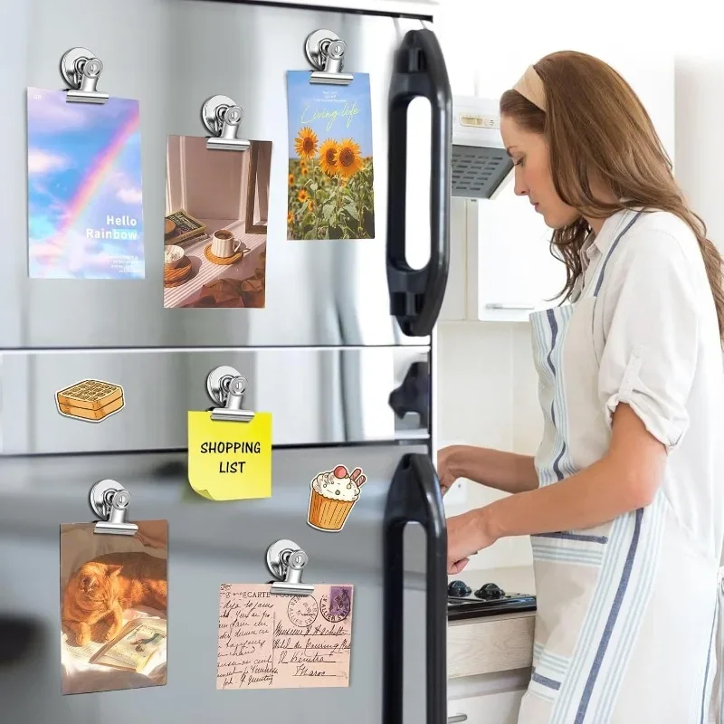 Strong Silver Magnetic Clips 200-Pack - Fridge & Whiteboard Magnets for Office School Home Organization
Strong Silver Magnetic Clips 200-Pack - Fridge & Whiteboard Magnets for Office School Home Organization