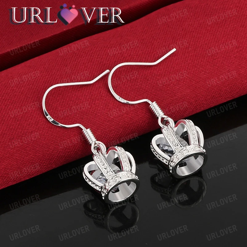 New style 925 Sterling Silver Crown Drop Earring Fashion High Jewelry Female Wedding Accessories Fine Engagement Party Gift
New style 925 Sterling Silver Crown Drop Earring Fashion High Jewelry Female Wedding Accessories Fine Engagement Party Gift