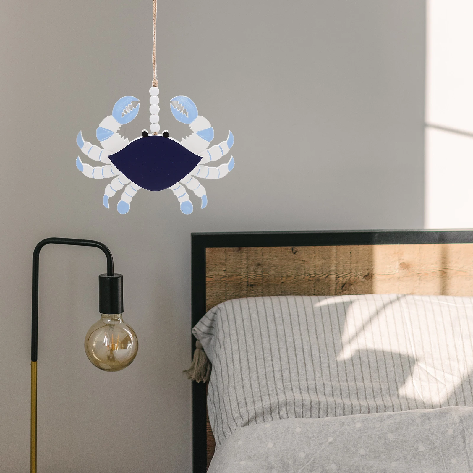 Wooden Crab Pendant Coastal Room Decor Beach Bathroom Home Bells Wind Chime Wall
Wooden Crab Pendant Coastal Room Decor Beach Bathroom Home Bells Wind Chime Wall