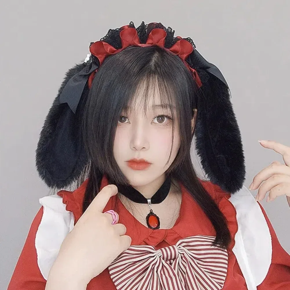 Japanese Bowknot Bunny Hair Hoop Ribbon Lace Lolita Rabbit Ears Headband Cute Furry Cosplay Hair Bands Anime Expo
Japanese Bowknot Bunny Hair Hoop Ribbon Lace Lolita Rabbit Ears Headband Cute Furry Cosplay Hair Bands Anime Expo