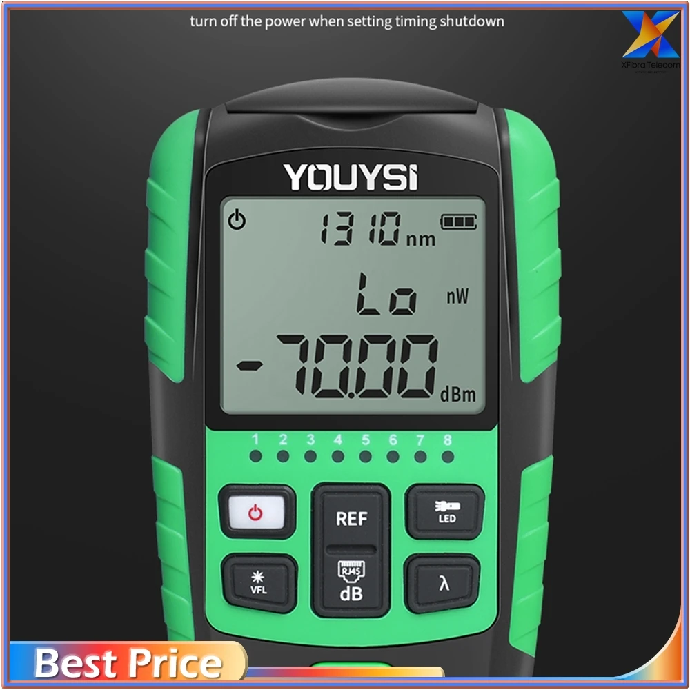Optical Fiber Power Meter, Visual Fault Locator, Network Cable Test, OPM VFL, 5G, 10Wavelength 4 in 1
Optical Fiber Power Meter, Visual Fault Locator, Network Cable Test, OPM VFL, 5G, 10Wavelength 4 in 1