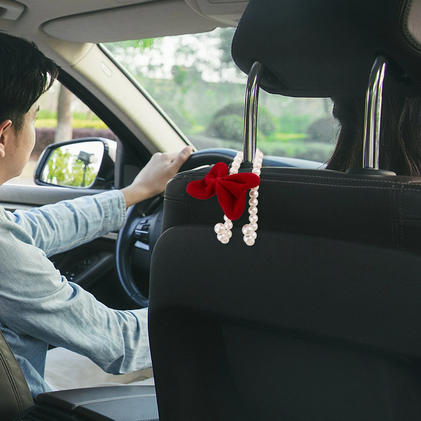 Cute Bow Artificial Pearl Car Seat Back Storage Hook for Purses Bags Elegant Decorative Headrest Hanger Organizer
Cute Bow Artificial Pearl Car Seat Back Storage Hook for Purses Bags Elegant Decorative Headrest Hanger Organizer