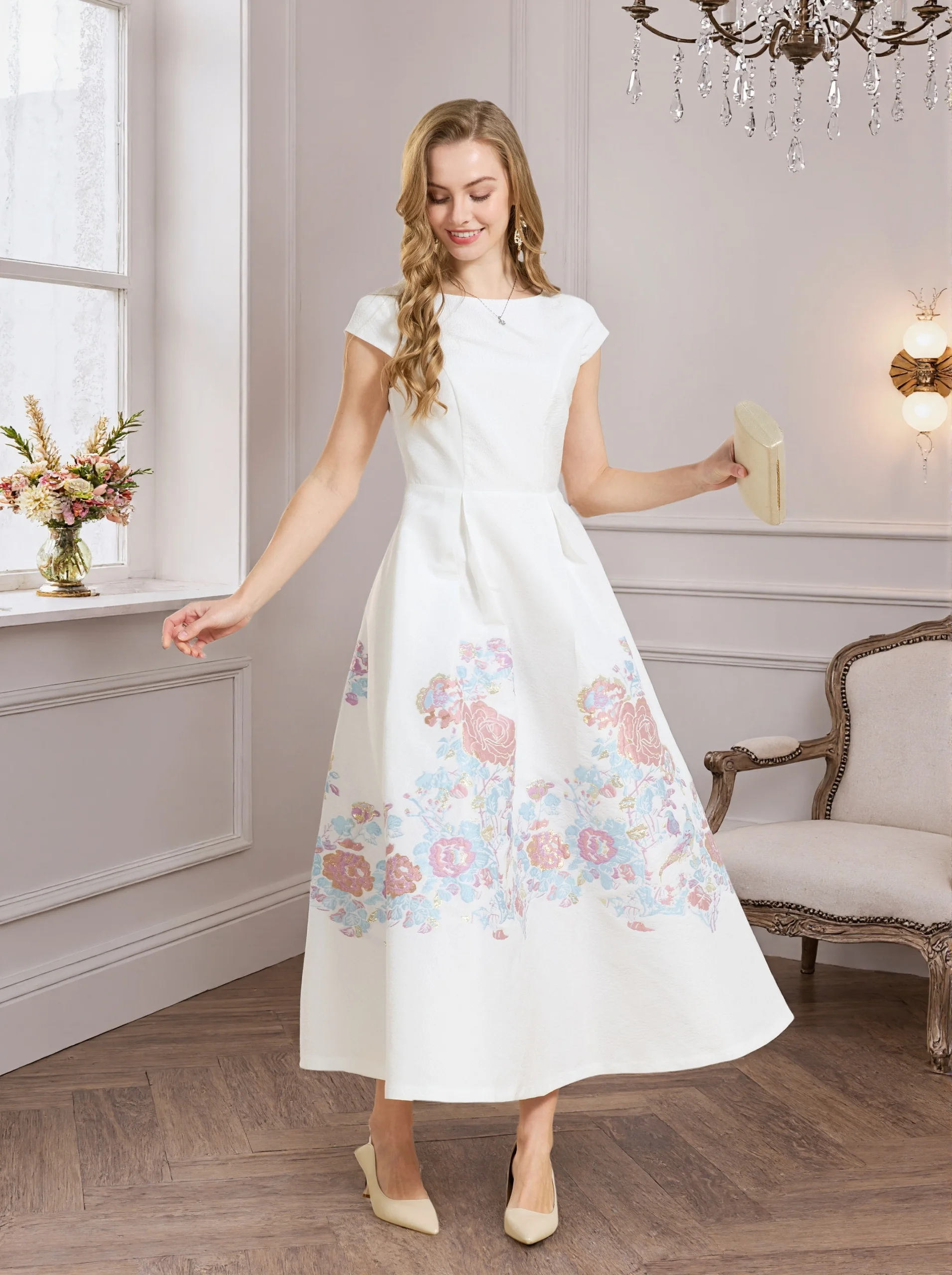 DEVCHATA Women Summer Jacquard dresses for women evening dresses prom dress luxury Fashionable
DEVCHATA Women Summer Jacquard dresses for women evening dresses prom dress luxury Fashionable