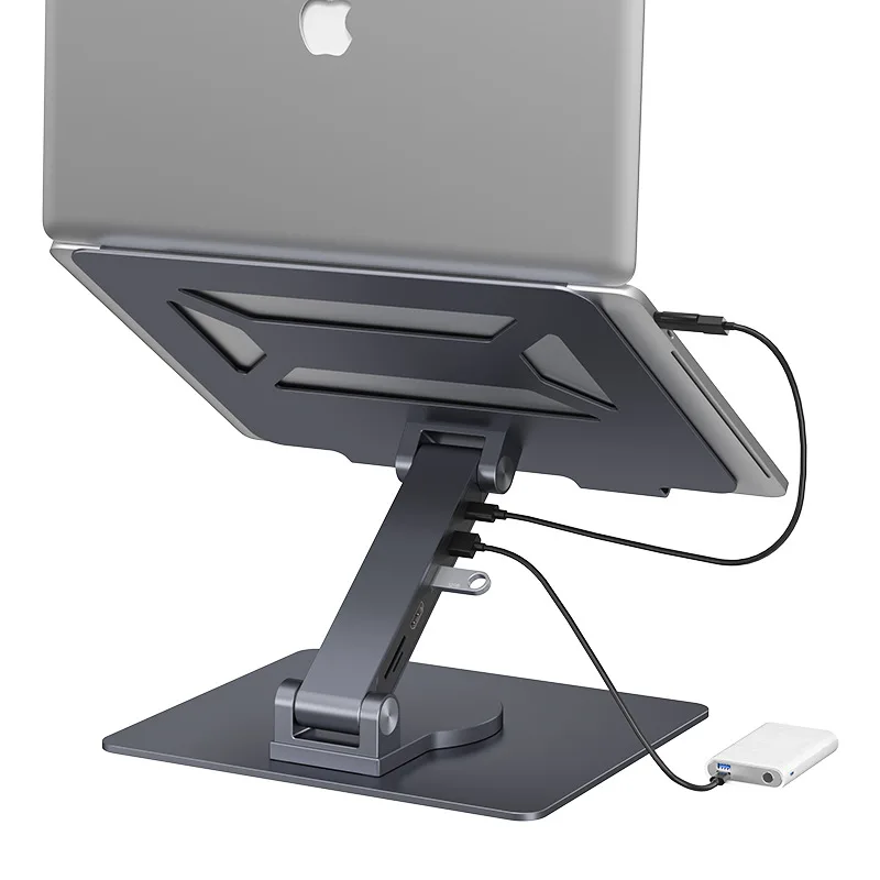 8 in 1 Laptop Stand USB C Hub Rotatable Foldable Docking Station with Gigabit Ethernet 100W PD 4K HDMI for MacBook Windows
8 in 1 Laptop Stand USB C Hub Rotatable Foldable Docking Station with Gigabit Ethernet 100W PD 4K HDMI for MacBook Windows