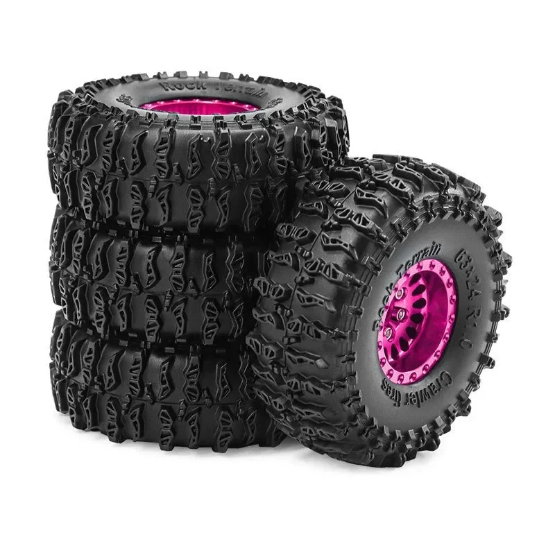 4pcs 63mm 1.0" Metal Beadlock Wheel Tire Set For 1/18 RC Crawler Car TRX4M SCX24 Upgrade Parts Accessories
4pcs 63mm 1.0" Metal Beadlock Wheel Tire Set For 1/18 RC Crawler Car TRX4M SCX24 Upgrade Parts Accessories