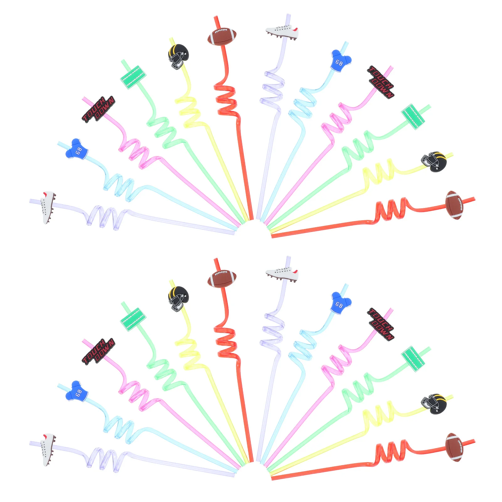 24Pcs Football Themed Reusable Straws Soccer Party Favors Birthday Supplies Goodie Bag Stuffers Sports
24Pcs Football Themed Reusable Straws Soccer Party Favors Birthday Supplies Goodie Bag Stuffers Sports